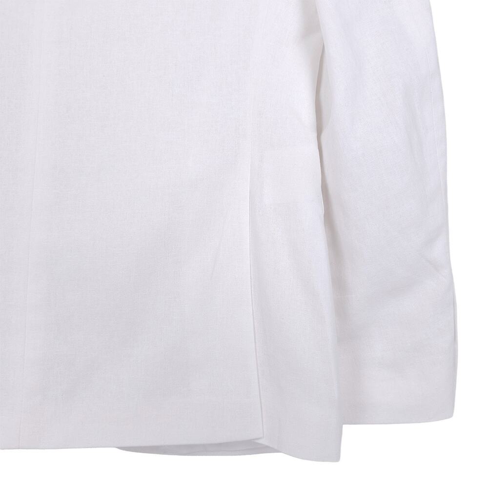 Bar III Mens Slim Fit Sport Coat Blazer 36S White Solid Linen Cotton Blend NWT - Picture 12 of 16